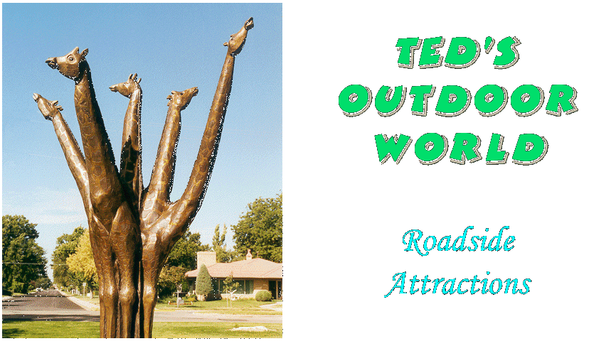 Skygrazer bronzed tree, Sterling, Colorado Ted's World of Roadside Attractions